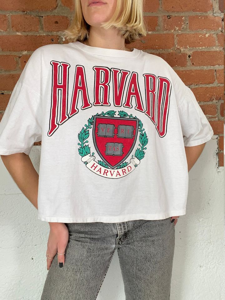 1980's/1990's Harvard Boxy T-Shirt