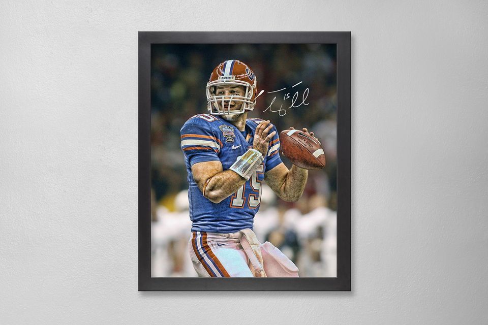Tim Tebow Florida Gators Autographed Poster