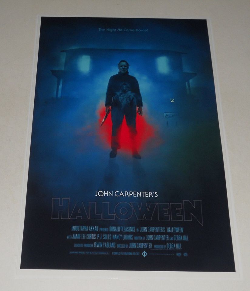 Large Halloween 1978 Michael Myers Poster, RARE new alternate version