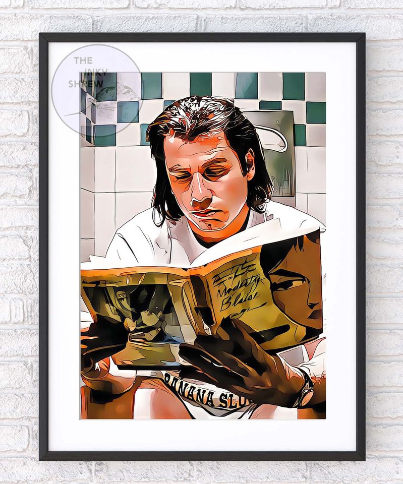 Vincent Vega Toilet Poster | Pulp Fiction Poster | Pulp Fiction