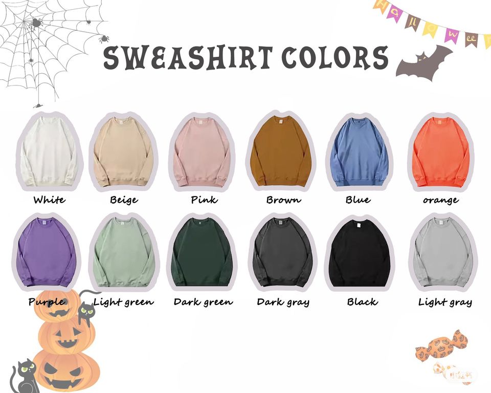 Embroidered Pumpkin Ghost Sweatshirt, Jack-o-Lantern Sweatshirt