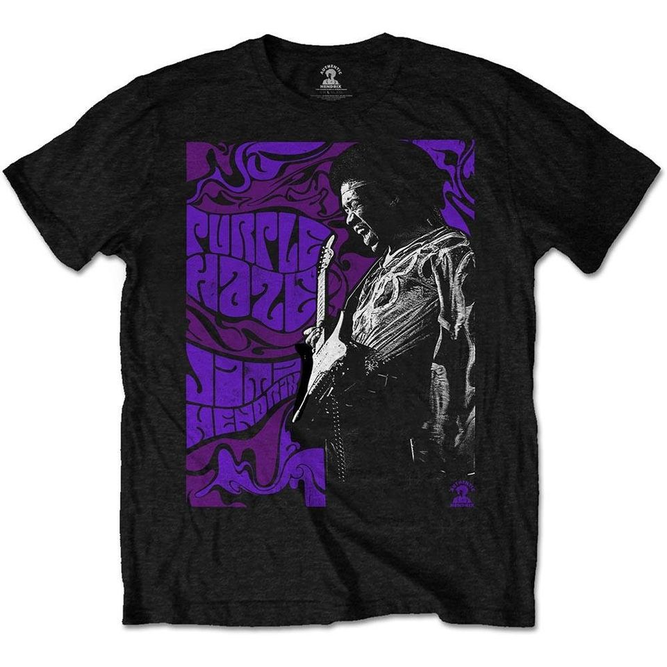 Jimi Hendrix Unisex Tee: Purple Haze