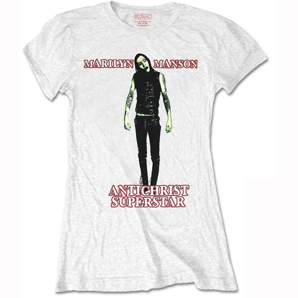 Marilyn Manson Ladies Tee: Antichrist