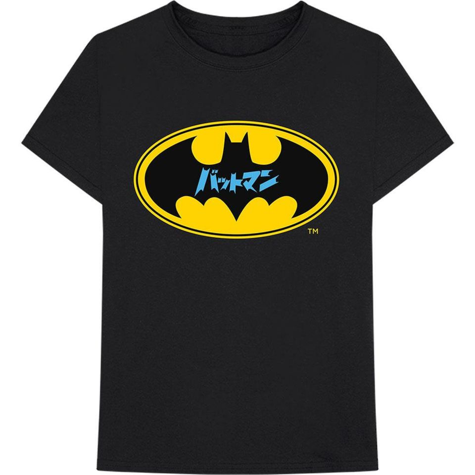 DC Comics Unisex Tee: Batman Japanese Logo