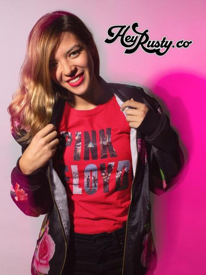 Elton John Ladies T-Shirt: Rocketman Circle Point