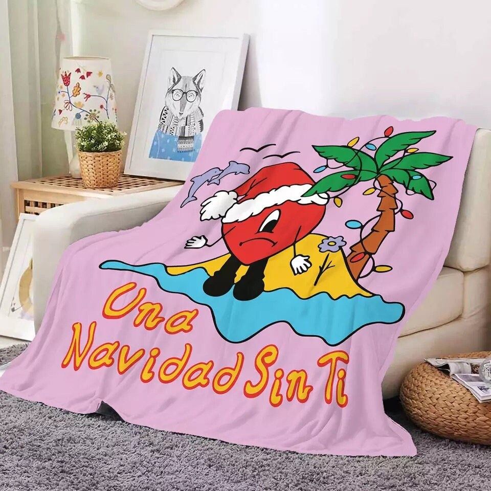 Bad bunny throw blanket, Bad Bunny Merch