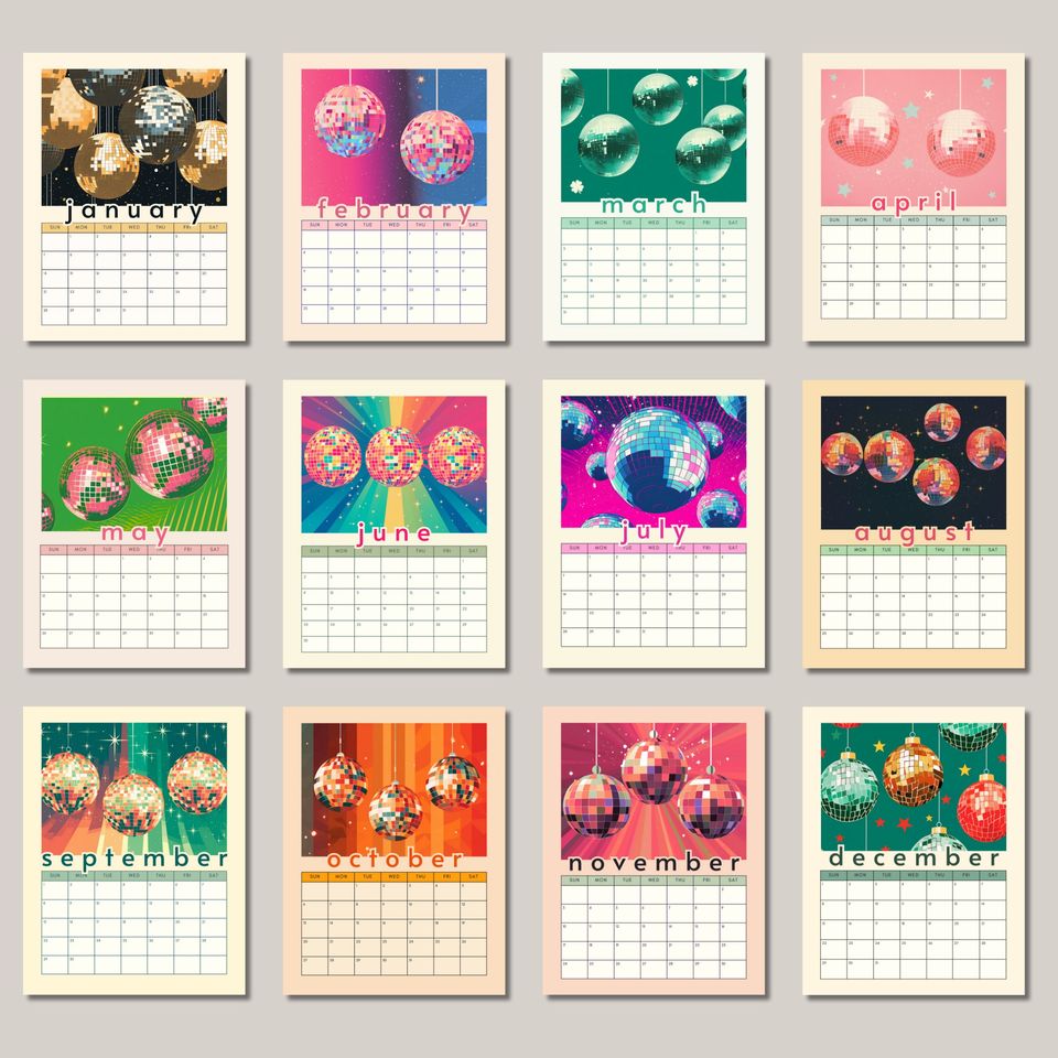 2024 Disco Ball Calendar
