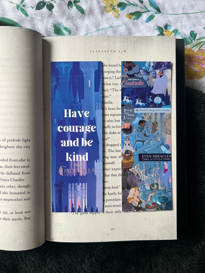 Disney Inspired Cinde Collage Bookmark