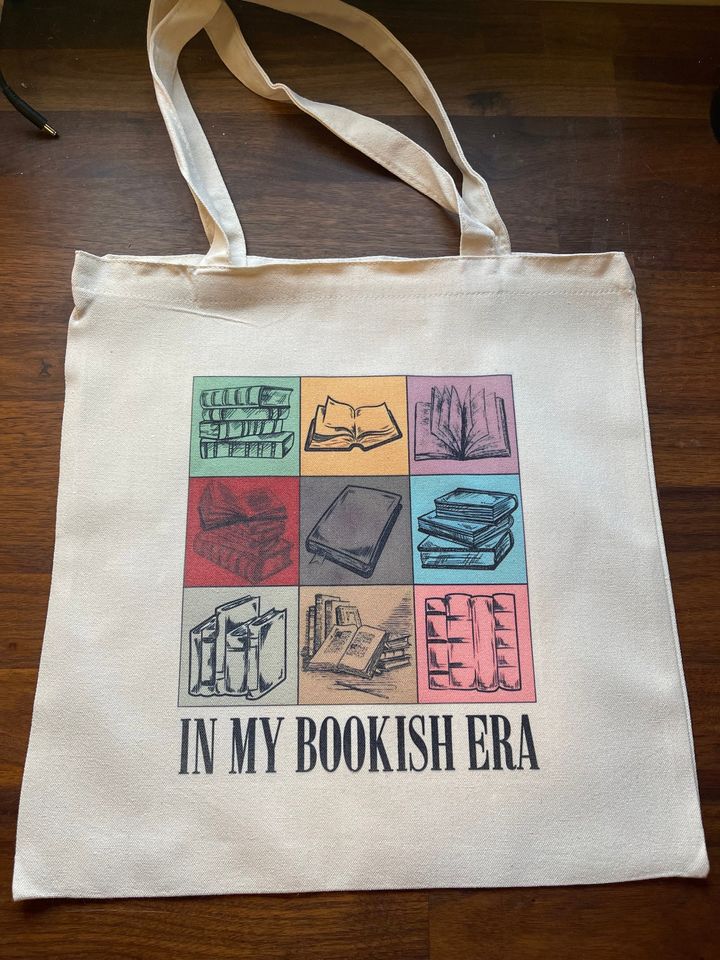 In My Bookish Era Canvas Tote Bag