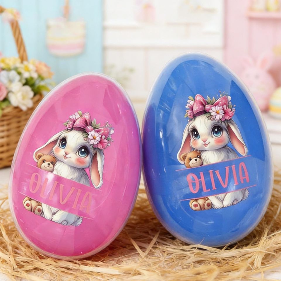 Personalized Fillable Easter Egg, Kids Easter Gift
