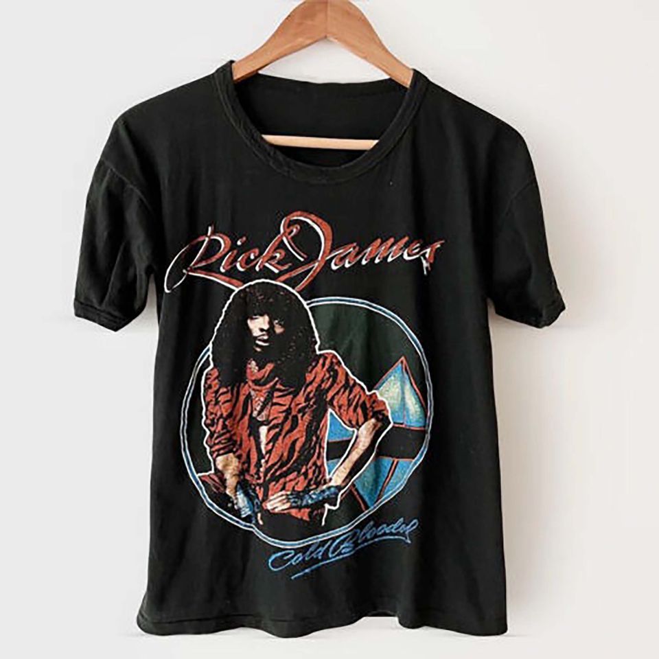 1983 Rick James Shirt Cold Blooded T-Shirt