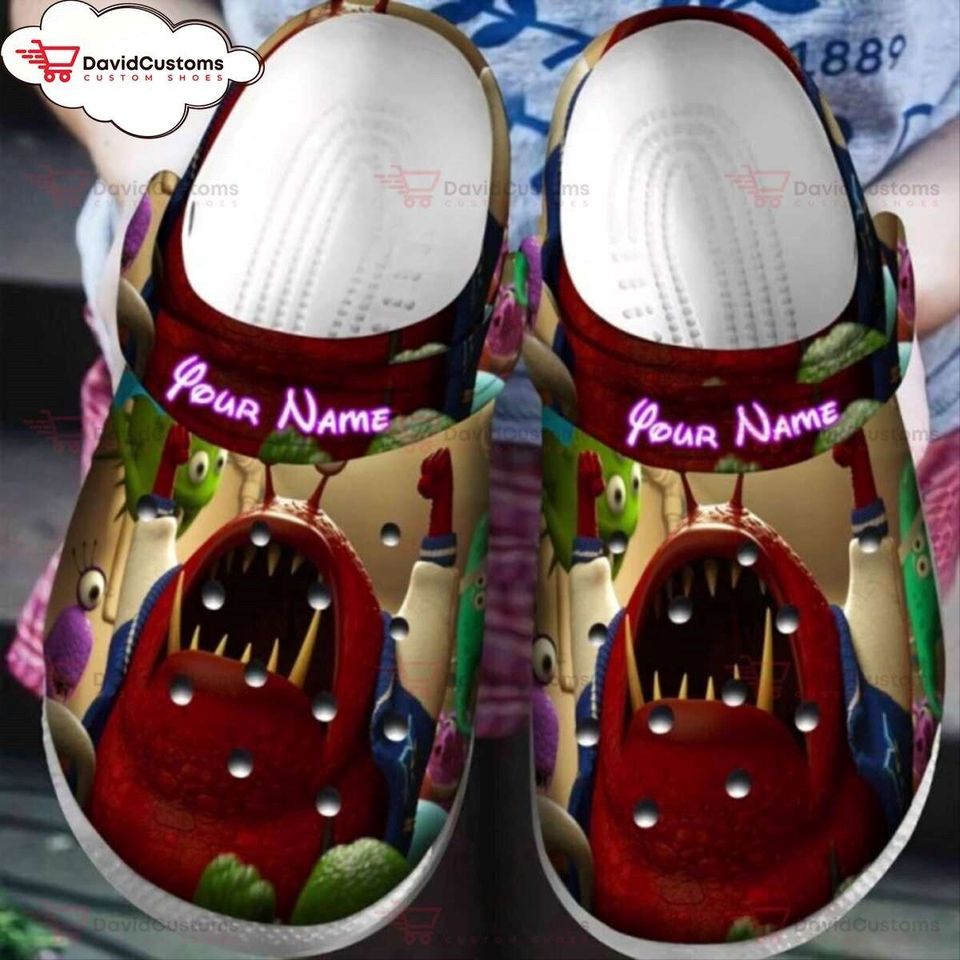 Personalized Characters Monsters Inc University Pixar Disney Clogs