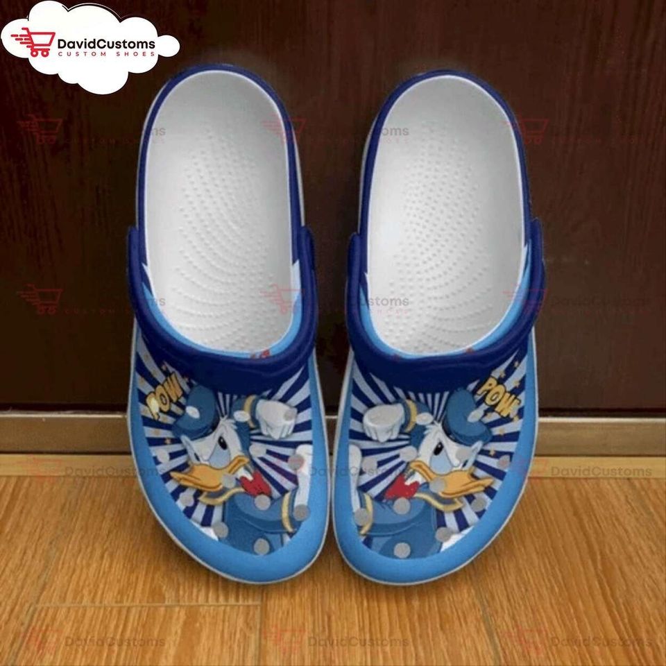 Dive into Cartoon Joy Donald Duck Inspired Clogs, Disney Clogs