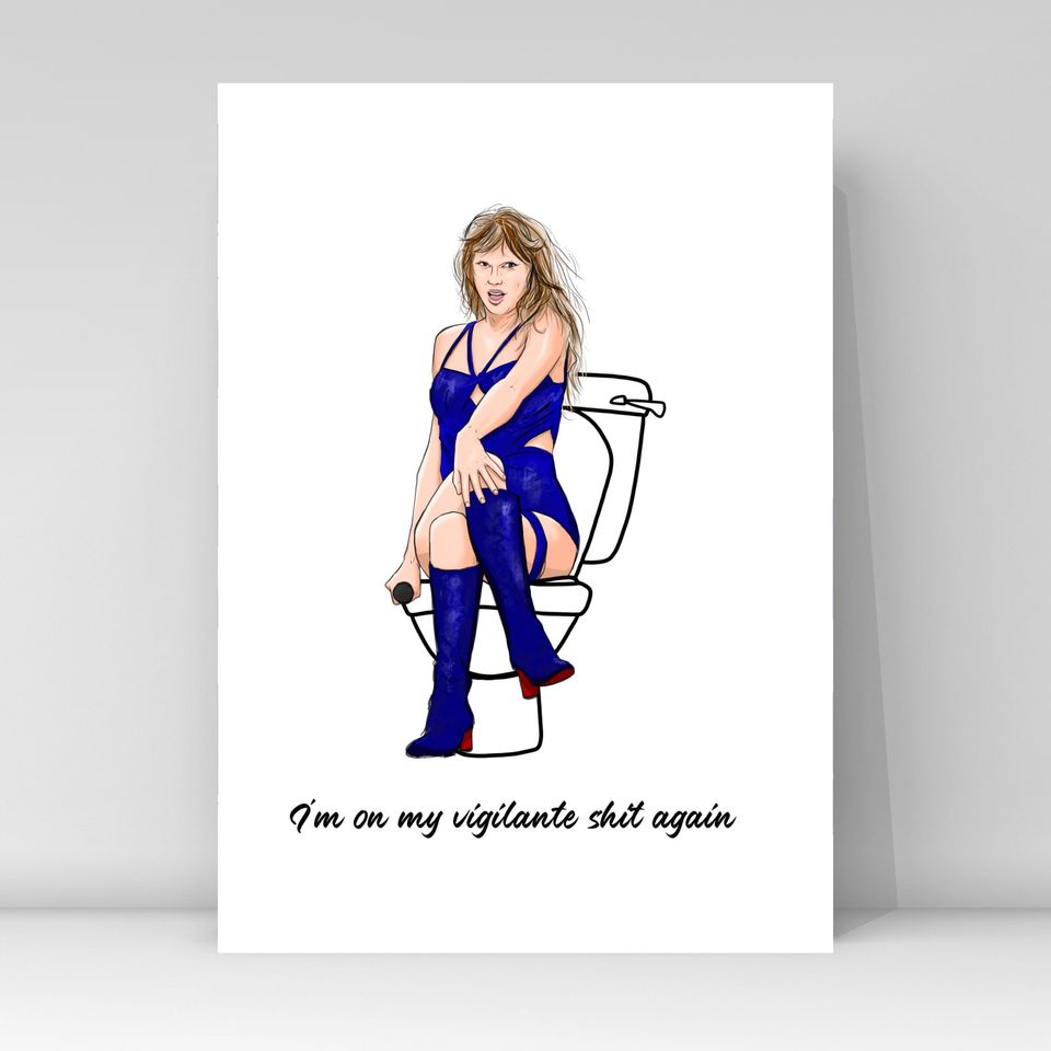 Funny Bathroom Print - Taylorr Swifts Themed
