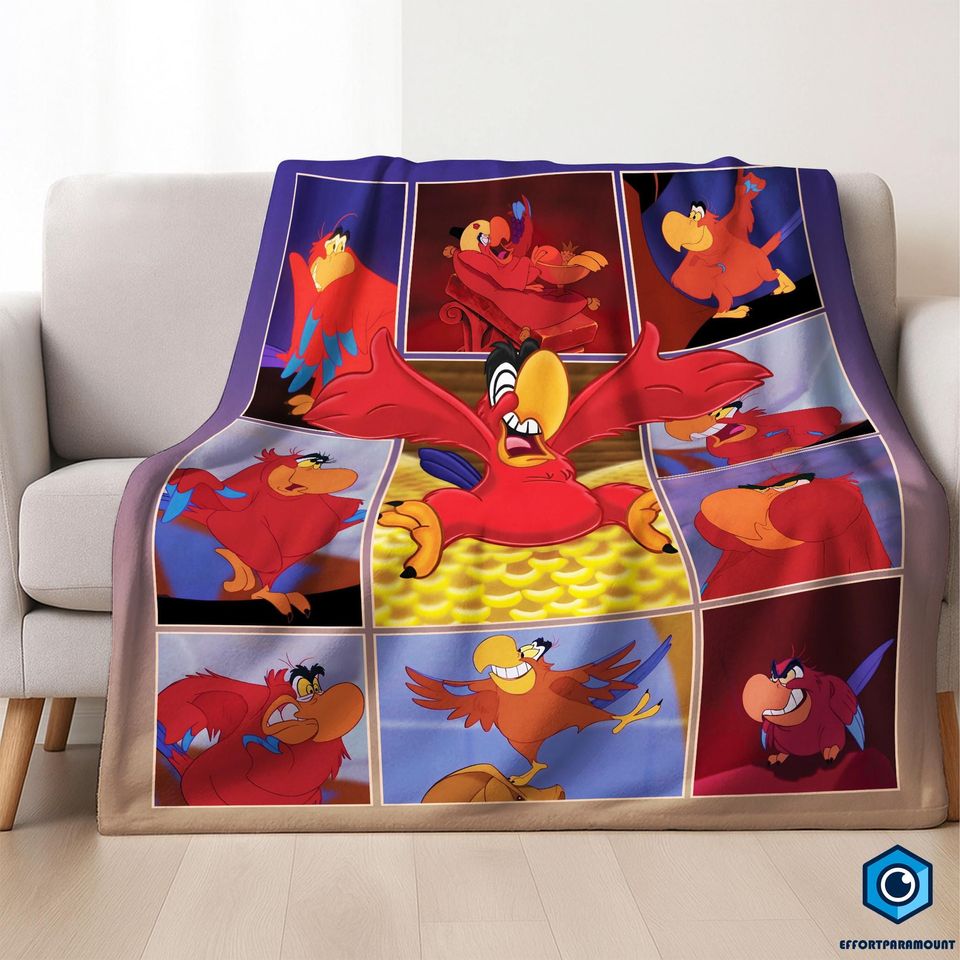 Aladdin Lago Blanket, Aladdin Magic Blanket Genie Princess Jasmine Blanket, Magic Kingdom Blanket