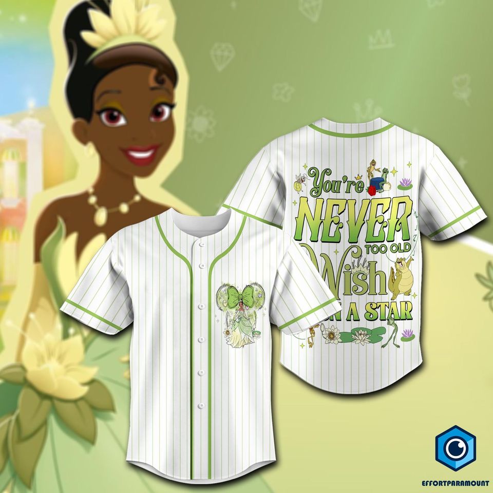 Tiana Princess Baseball Shirt, Princess Tiana Baseball Jersey, Princess and the Frog