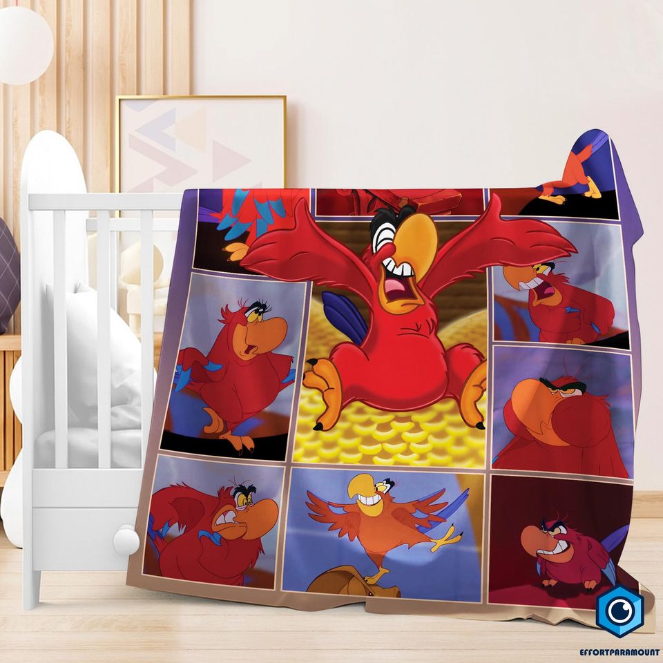 Aladdin Lago Blanket, Aladdin Magic Blanket Genie Princess Jasmine Blanket, Magic Kingdom Blanket