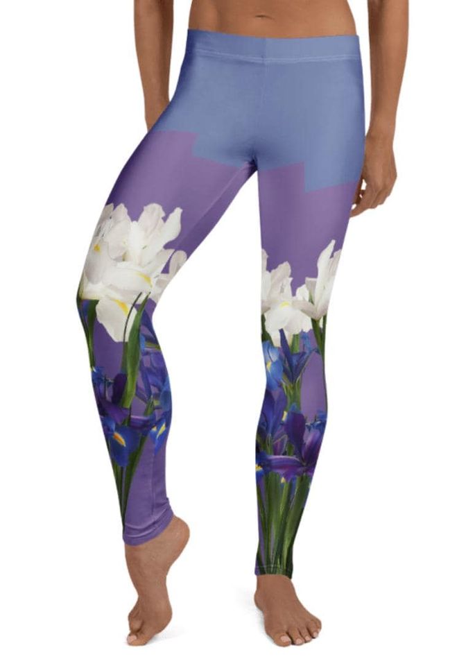 Flowers Blooming Leggings, Nature Garden Lover