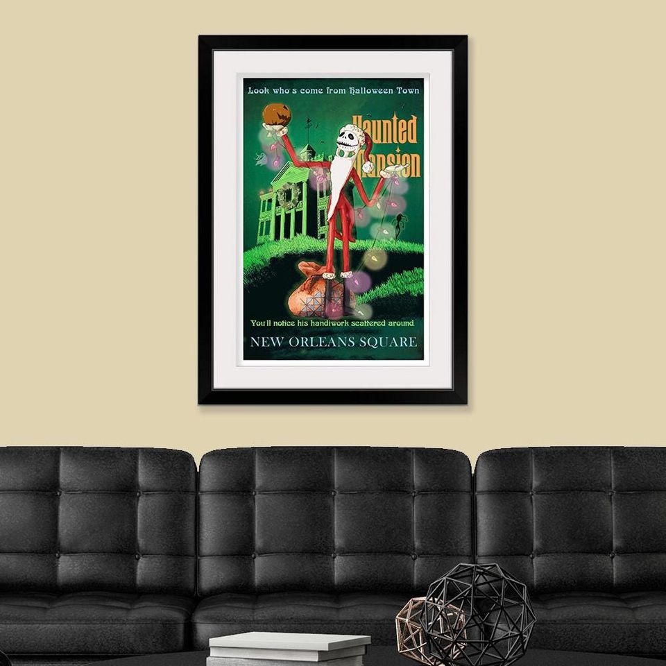 Disneyland Attraction Posters Decor - Vintage Haunted Mansion - Sandy Claws