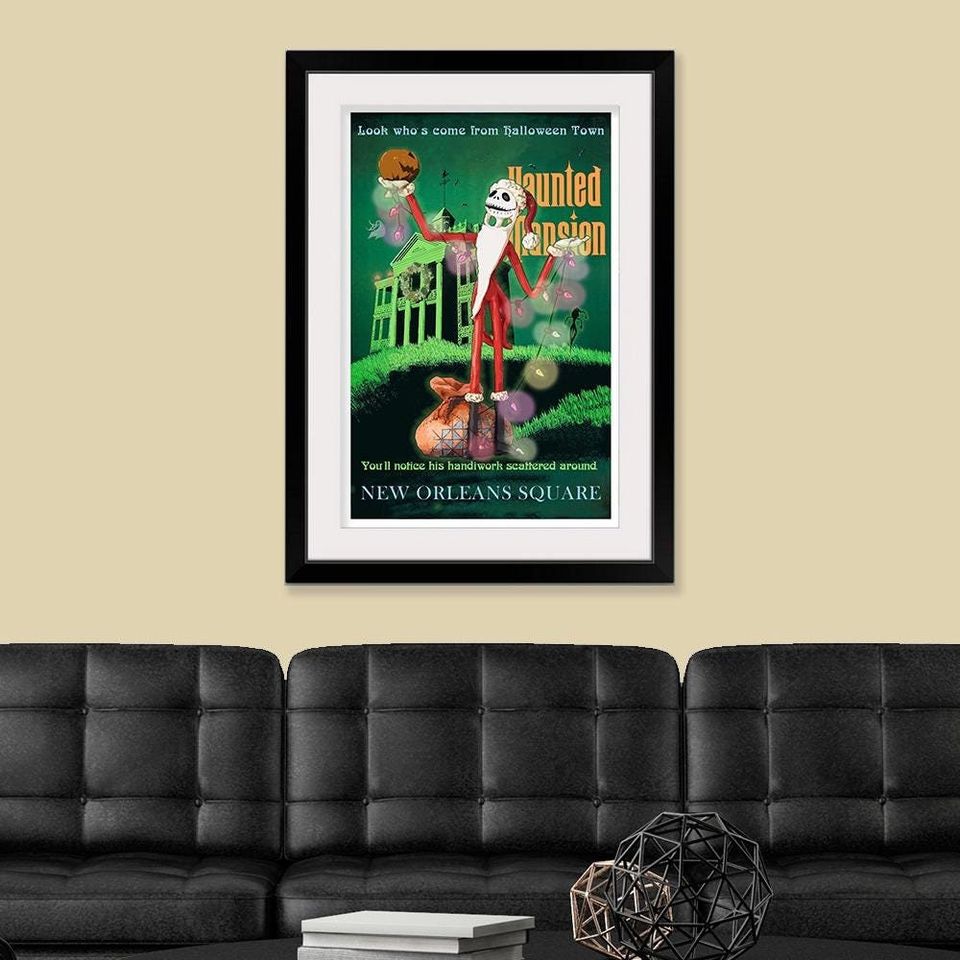 Disneyland Attraction Posters Decor - Vintage Haunted Mansion - Sandy Claws