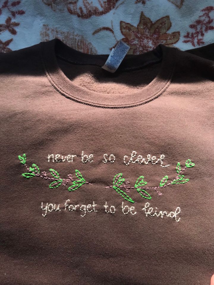 the marjorie embroidered sweatshirt!