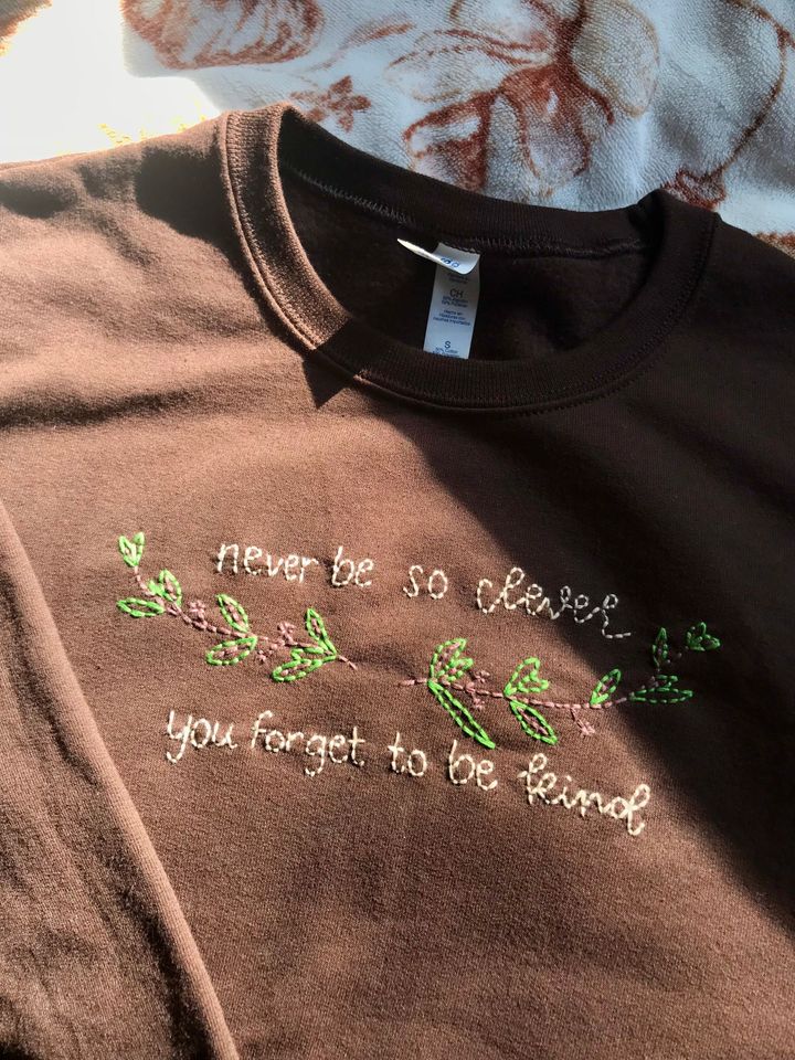 the marjorie embroidered sweatshirt!