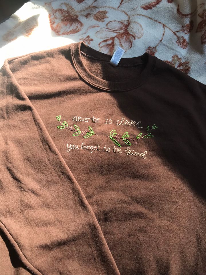 the marjorie embroidered sweatshirt!