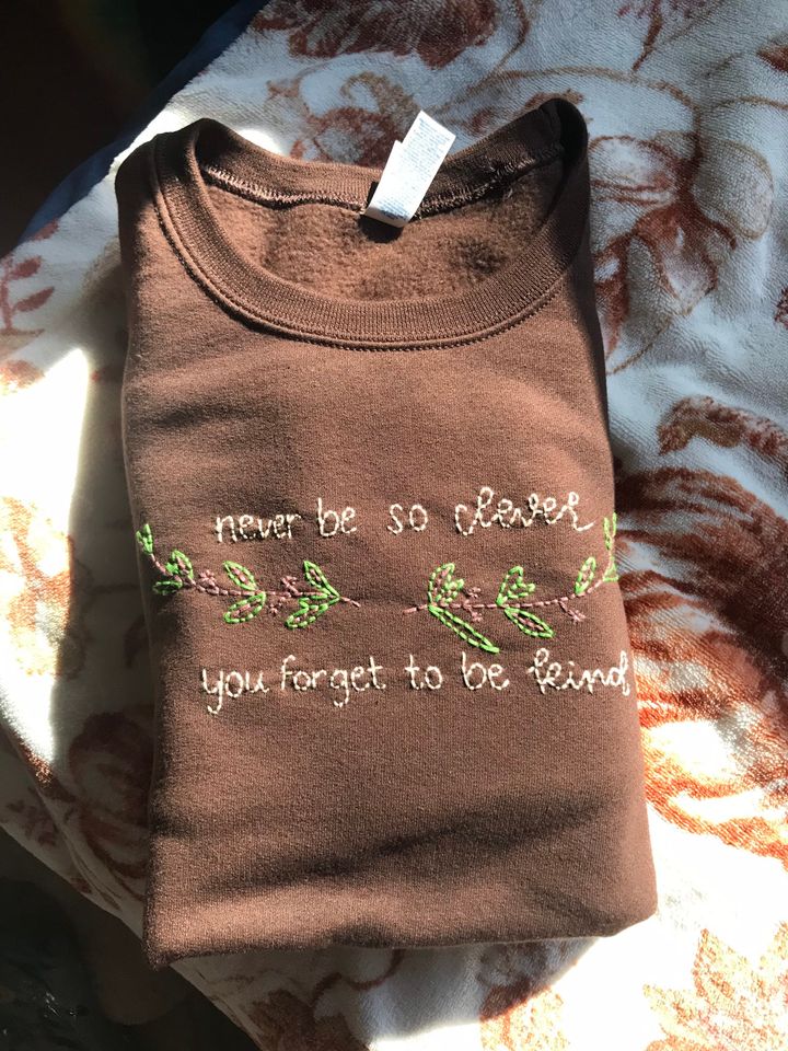 the marjorie embroidered sweatshirt!