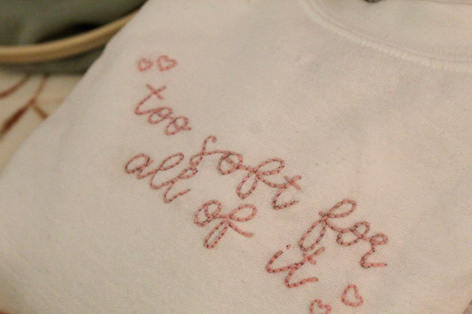sweet nothing midnights embroidered sweatshirt!