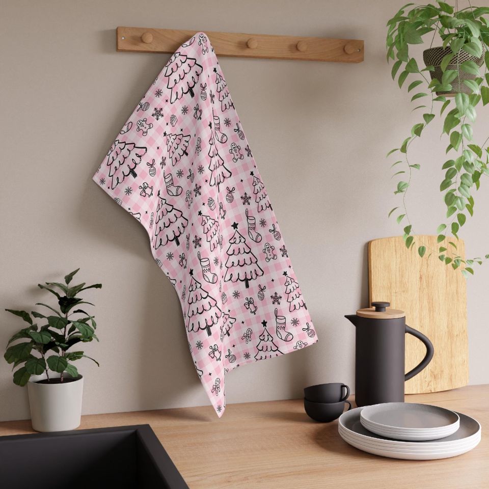 Xmas Light Hand Towel, Christmas Tree Lights Kitchen Towel, Tea Towel,Bathroom Towel Set