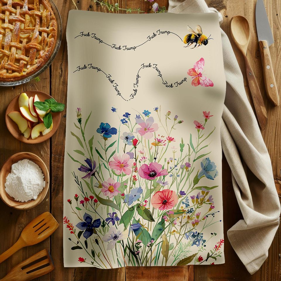 Hand Towel, Flower Garden Kitchen Towel, Bathroom Towel Set