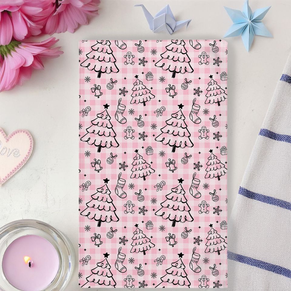 Xmas Light Hand Towel, Christmas Tree Lights Kitchen Towel, Tea Towel,Bathroom Towel Set