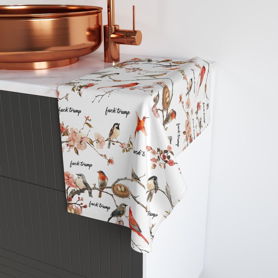 Hand Towel, Chinoiserie French Kitchen Towel, Bathroom Towel Set