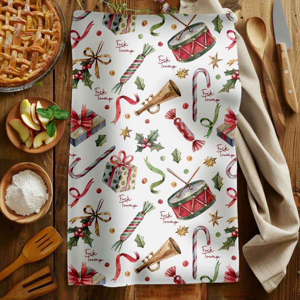 Christmas Hand Towel, Christmas Decor Kitchen Towel