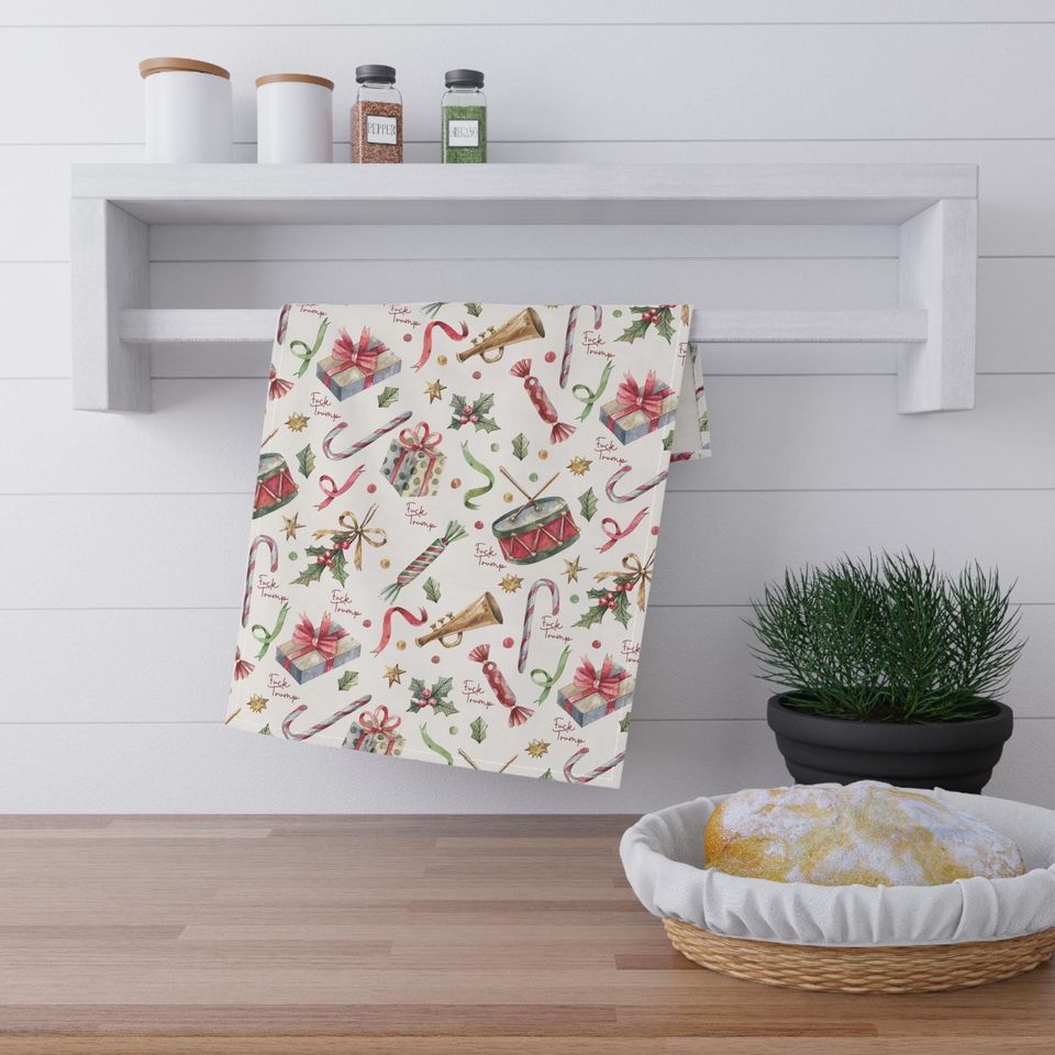 Christmas Hand Towel, Christmas Decor Kitchen Towel