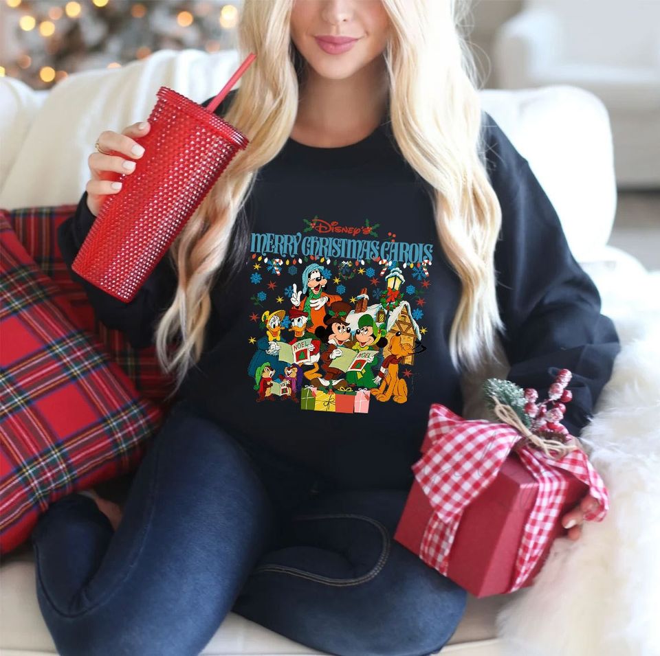 Mickey Christmas Carol Shirt, Disney Christmas Sweatshirt