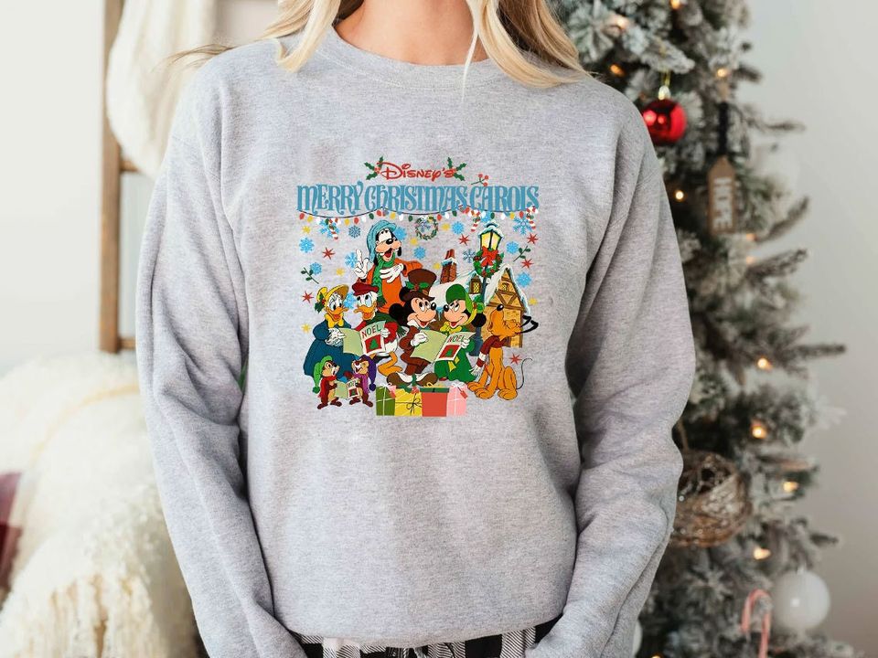 Mickey Christmas Carol Shirt, Disney Christmas Sweatshirt
