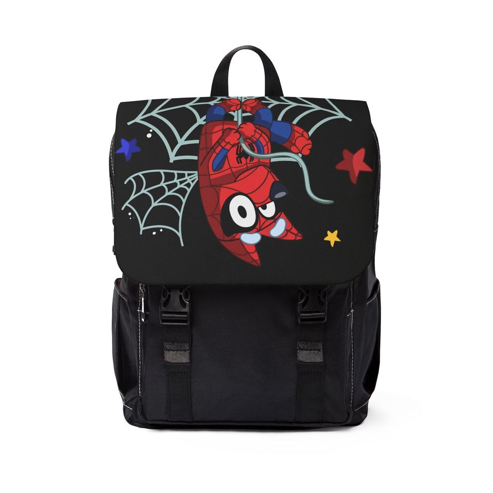 BlueyDad Dressed as Spiderman Unisex Casual Shoulder Backpack