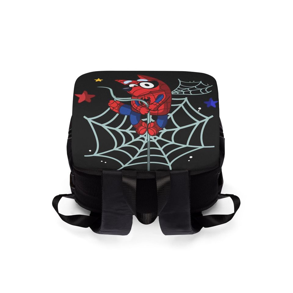 BlueyDad Dressed as Spiderman Unisex Casual Shoulder Backpack