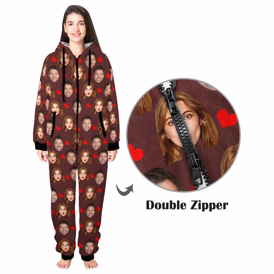 Custom Flannel Family Christmas Pajamas: Personalized Photo Onesie