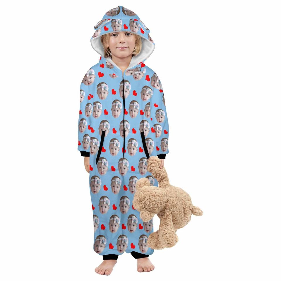 Custom Flannel Family Christmas Pajamas: Personalized Photo Onesie