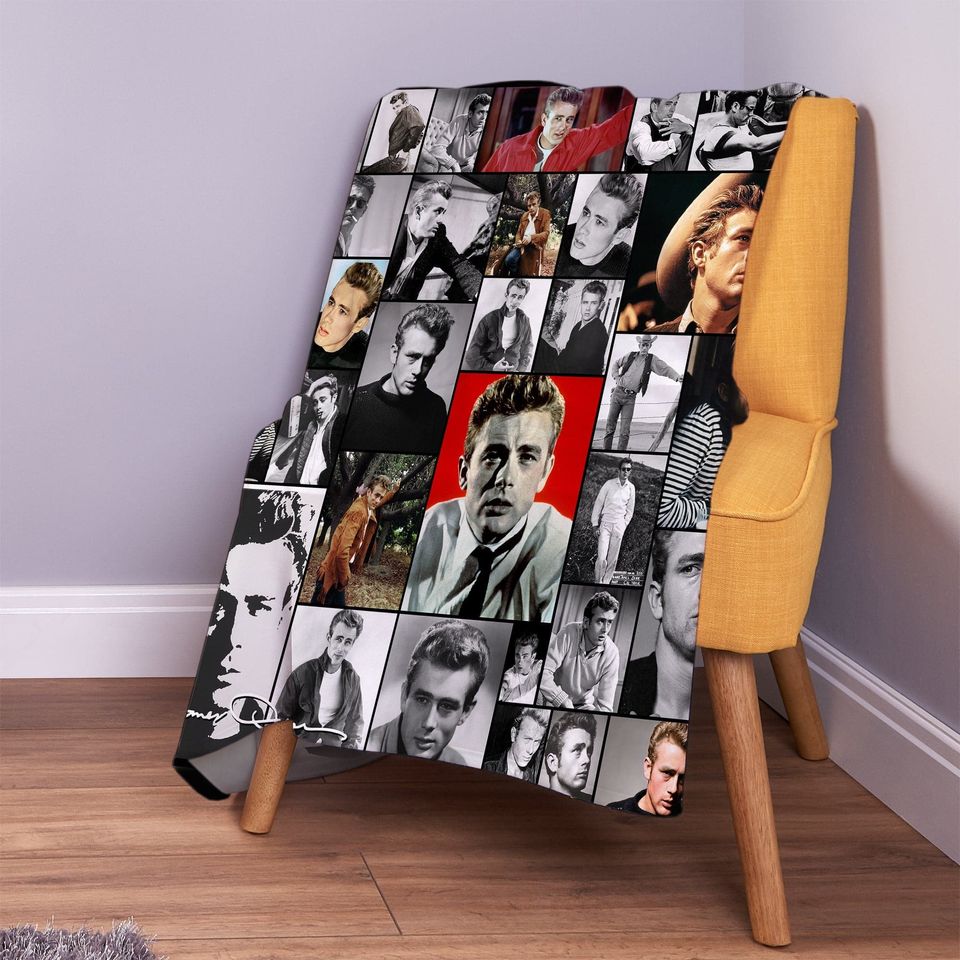 James Dean Celebrity Montage Fleece Blanket
