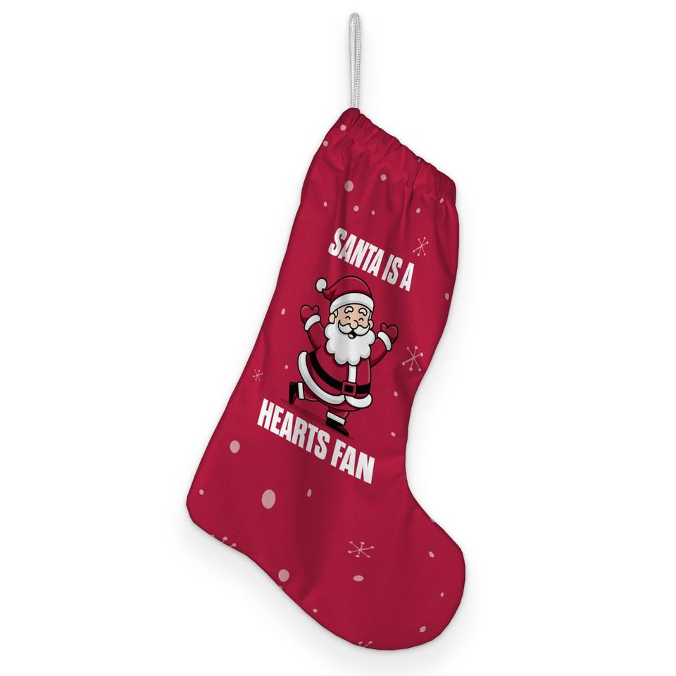Santa is a Hearts Fan - Stocking