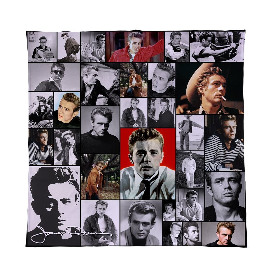 James Dean Celebrity Montage Fleece Blanket