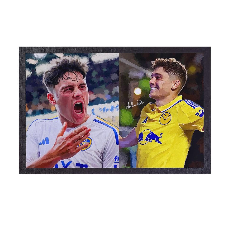 Leeds Doormat by Lee Buccilli, Dan James