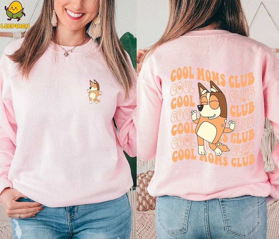 BlueyDad Cool Mom Club Shirt, BlueyDad Cool Mom Double Sided Shirt