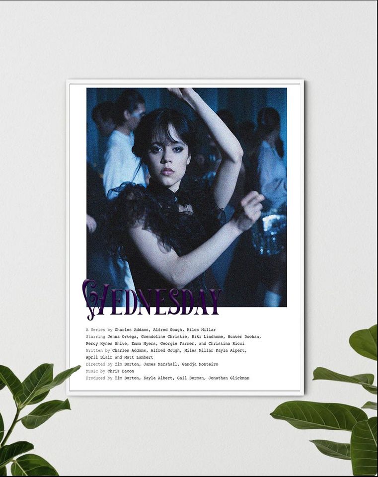 Wednesday Addams dancing Poster