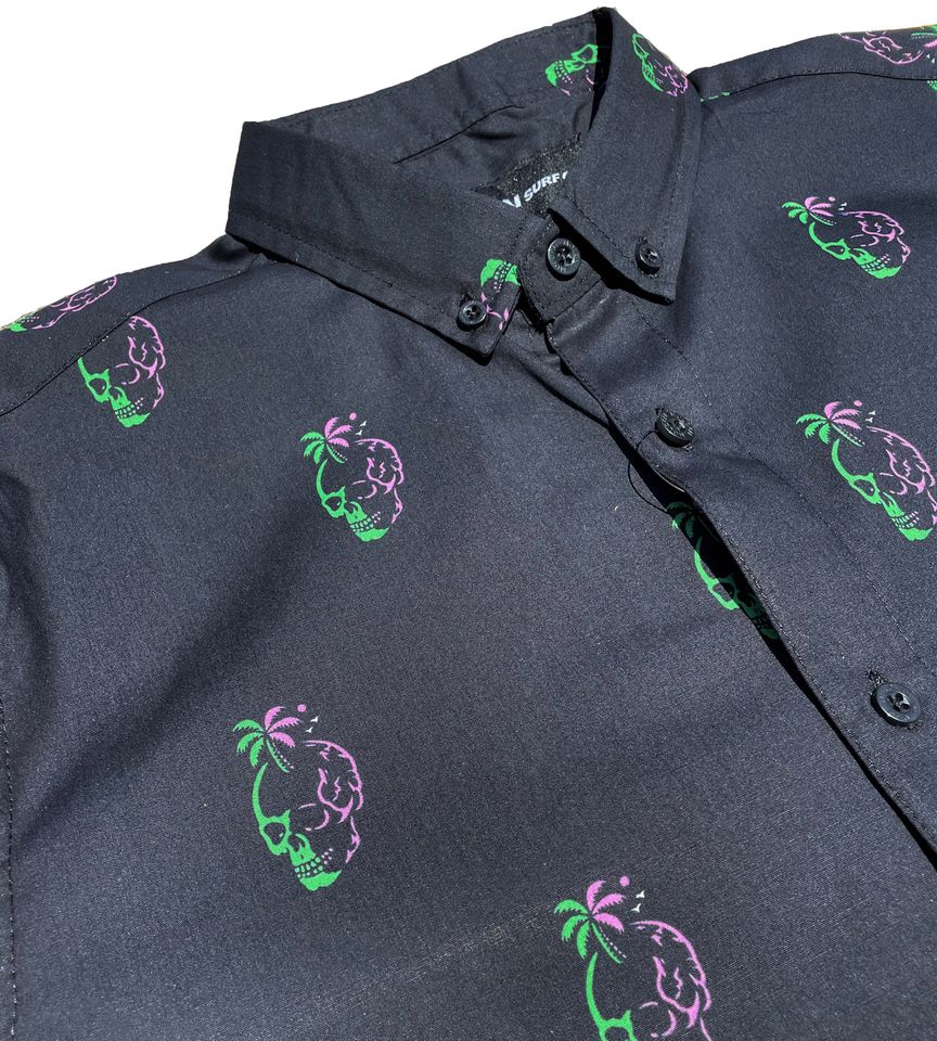 Molokai Neon Skulls Shirt Halloween Shirt