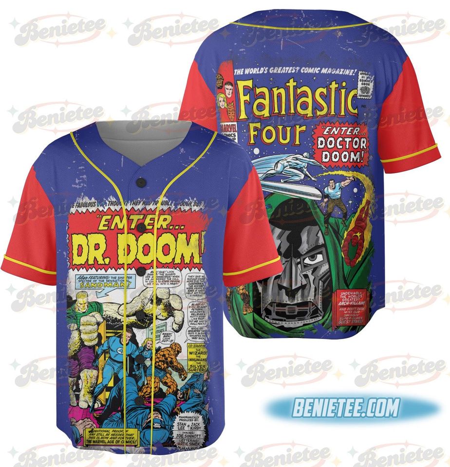 Fantastic Four Jersey, Limited Edition Jersey,Doctor Dooom and the Silver Surfer