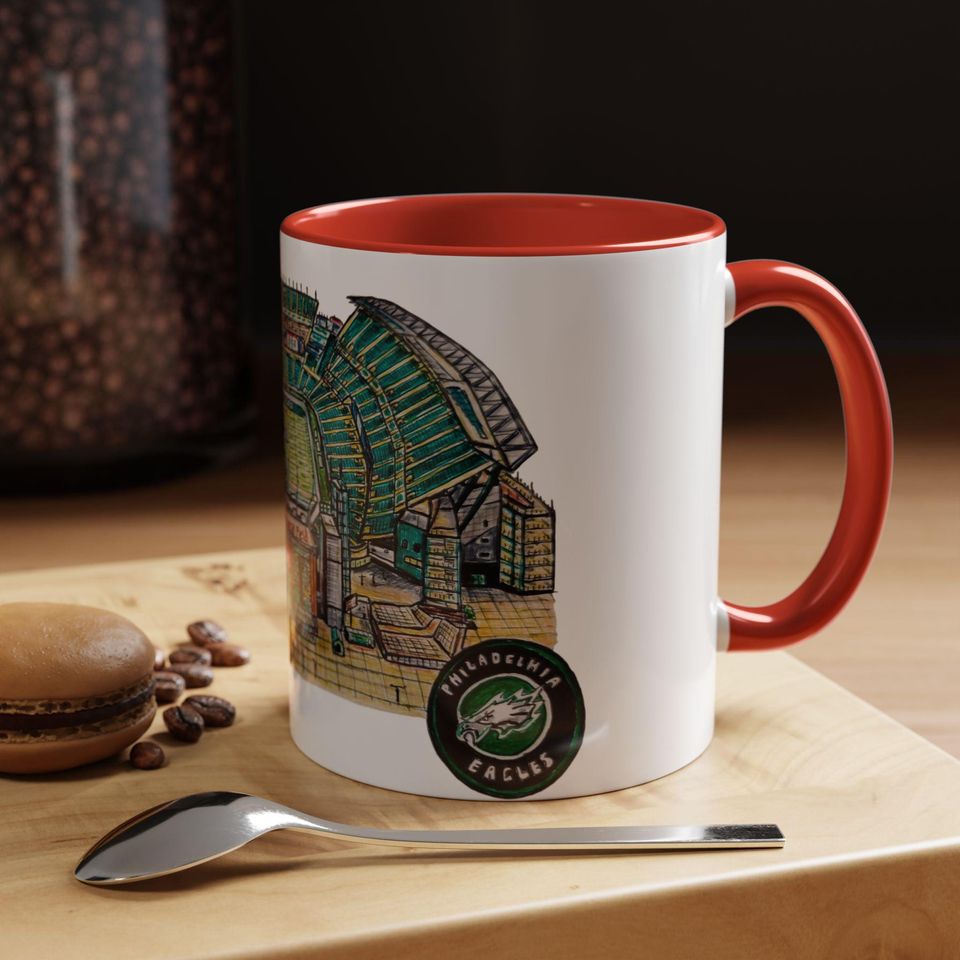 Philadelphia Eagles Coffee Mug, football Football Team Fan Gift, Eagles Ceramic Mug, Sports Fan Drinkware, Game Day Mug, Football Gift